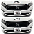 2019-2021 Volkswagen Jetta R-Line | Front Grill Trim Chrome Delete PreCut Vinyl Wrap