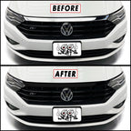 2019-2021 Volkswagen Jetta R-Line | Front Grill Trim Chrome Delete PreCut Vinyl Wrap