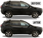 2014-2023 Jeep Cherokee | Window Trim Chrome Delete PreCut Vinyl Wrap