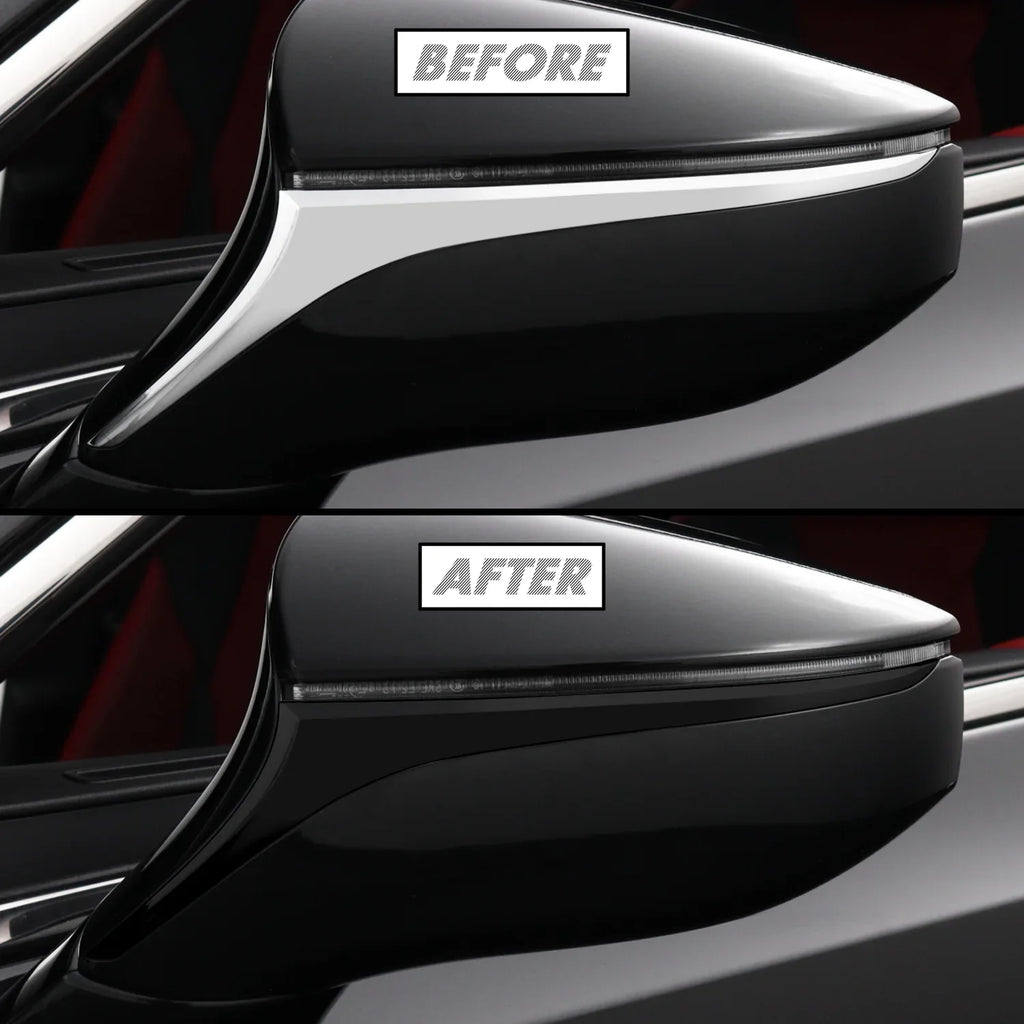 2019-2023 Lexus ES | Mirror Trim Chrome Delete PreCut Vinyl Wrap