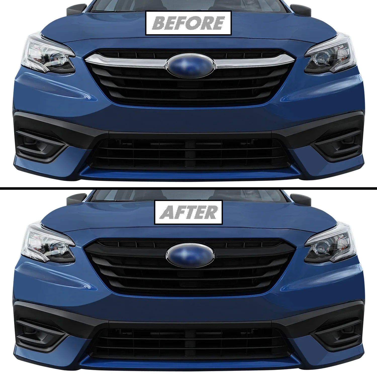 2020-2022 Subaru Legacy | Front Grill Trim Chrome Delete PreCut Vinyl Wrap