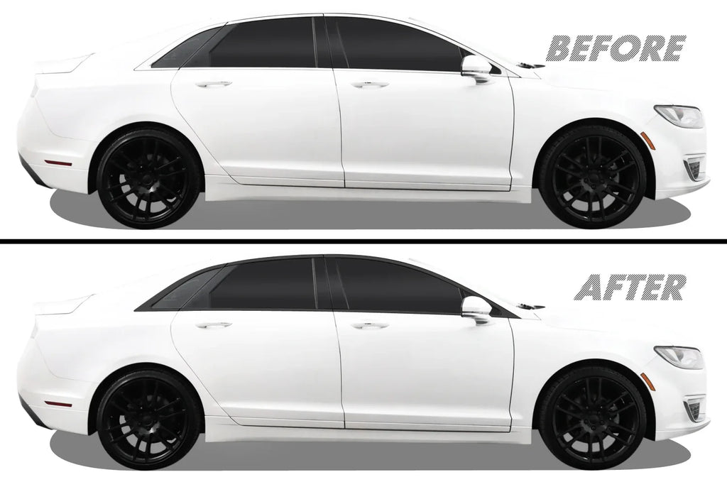 2013-2020 Lincoln MKZ | Window Trim Chrome Delete PreCut Vinyl Wrap