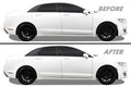 2013-2020 Lincoln MKZ | Window Trim Chrome Delete PreCut Vinyl Wrap