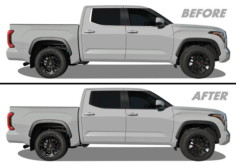 2022-2024 Toyota Tundra | Window Trim Chrome Delete PreCut Vinyl Wrap