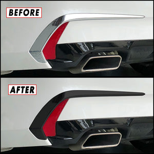 2018-2020 Acura TLX | Rear Bumper Side Trim Chrome Delete PreCut Vinyl Wrap