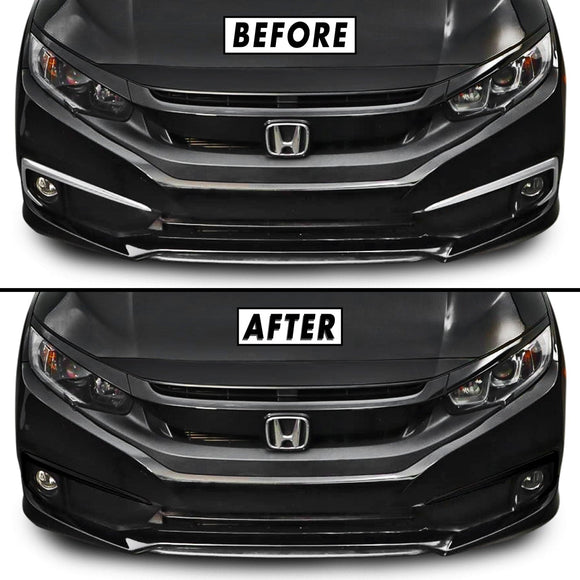 2019-2021 Honda Civic | Fog Light Trim Chrome Delete PreCut Vinyl Wrap
