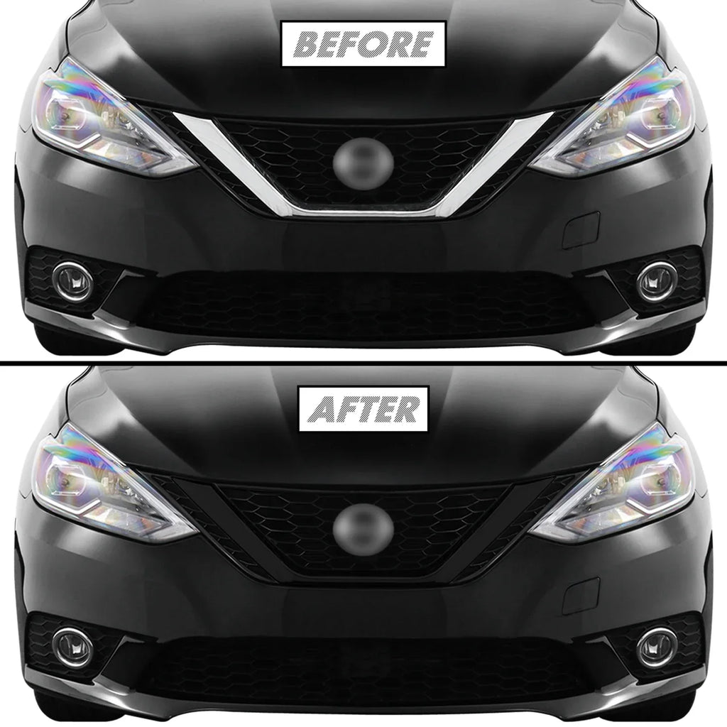 2016-2019 Nissan Sentra | Front Grill Trim Chrome Delete PreCut Vinyl Wrap