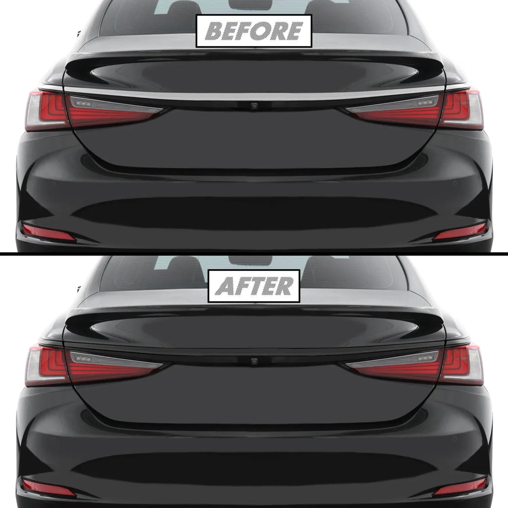 2019-2023 Lexus ES | Rear Trunk Trim Chrome Delete PreCut Vinyl Wrap