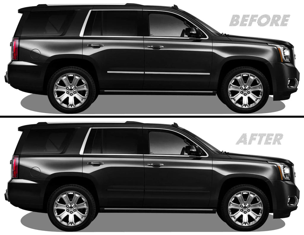 2015-2020 GMC Yukon Denali | Door Molding Trim Chrome Delete PreCut Vinyl Wrap