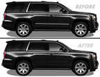 2015-2020 GMC Yukon Denali | Door Molding Trim Chrome Delete PreCut Vinyl Wrap