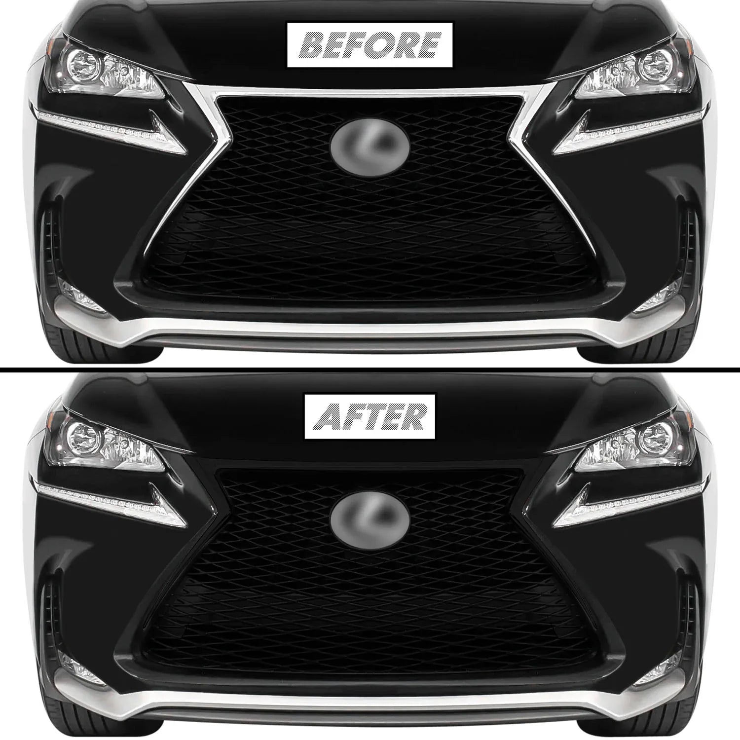 2013-2021 Lexus NX | Front Grill Trim Chrome Delete PreCut Vinyl Wrap
