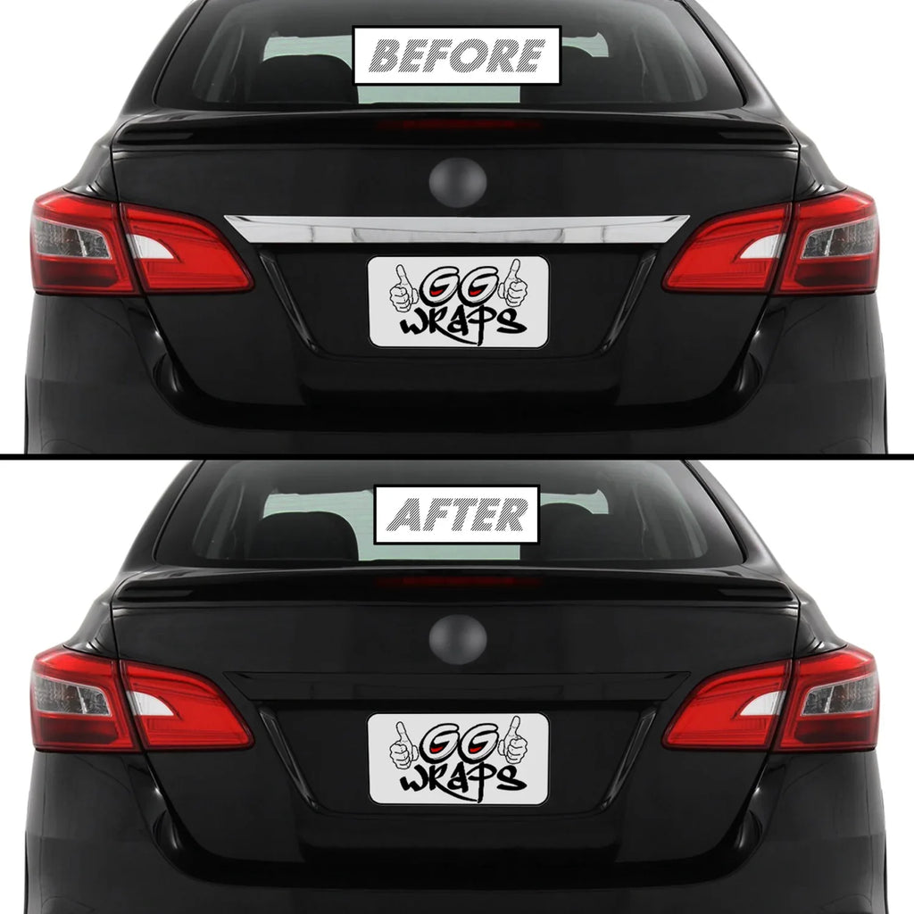 2016-2019 Nissan Sentra | Rear Trunk Trim Chrome Delete PreCut Vinyl Wrap