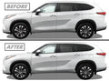 2020-2023 Toyota Highlander | Window Trim Chrome Delete PreCut Vinyl Wrap