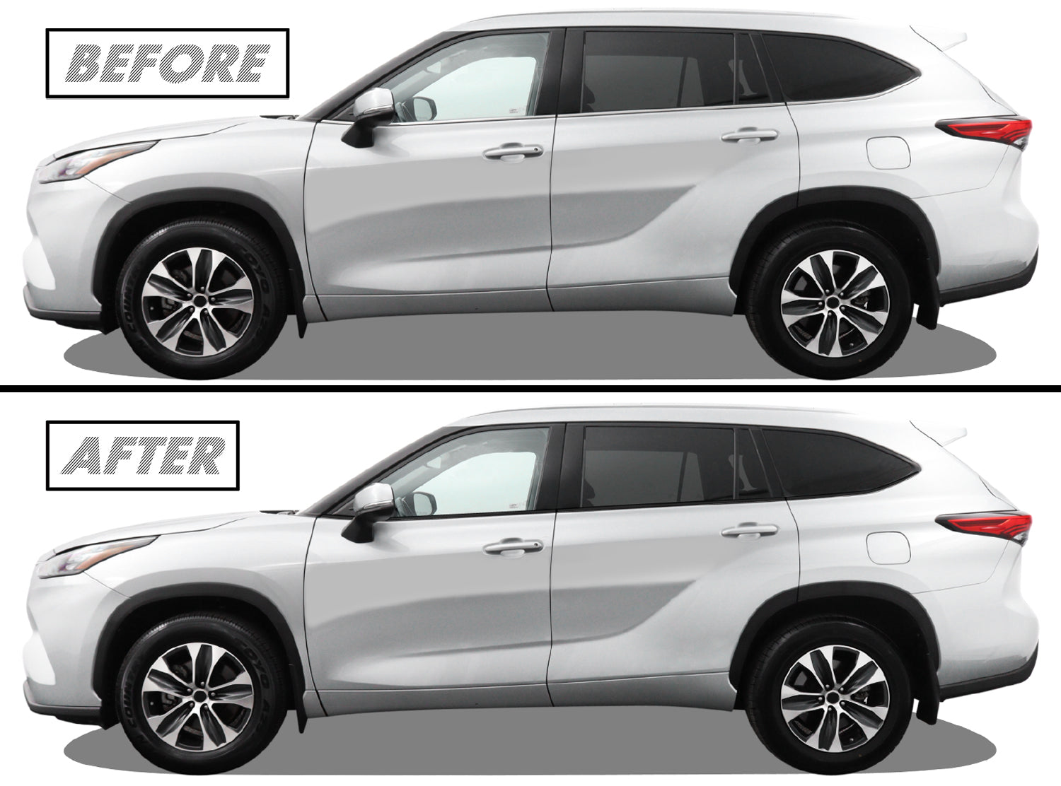 2020-2023 Toyota Highlander | Window Trim Chrome Delete PreCut Vinyl W ...