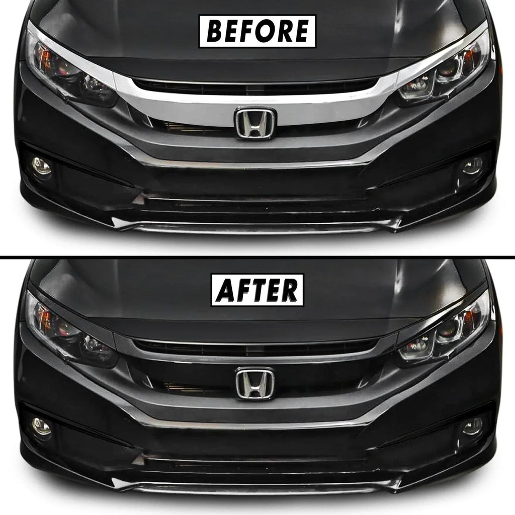2016-2021 Honda Civic | Front Grill Trim Chrome Delete PreCut Vinyl Wrap