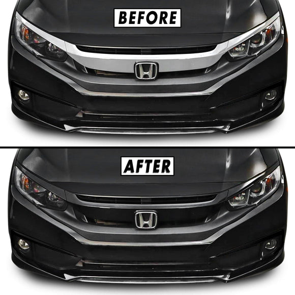 2016-2021 Honda Civic | Front Grill Trim Chrome Delete PreCut Vinyl Wrap
