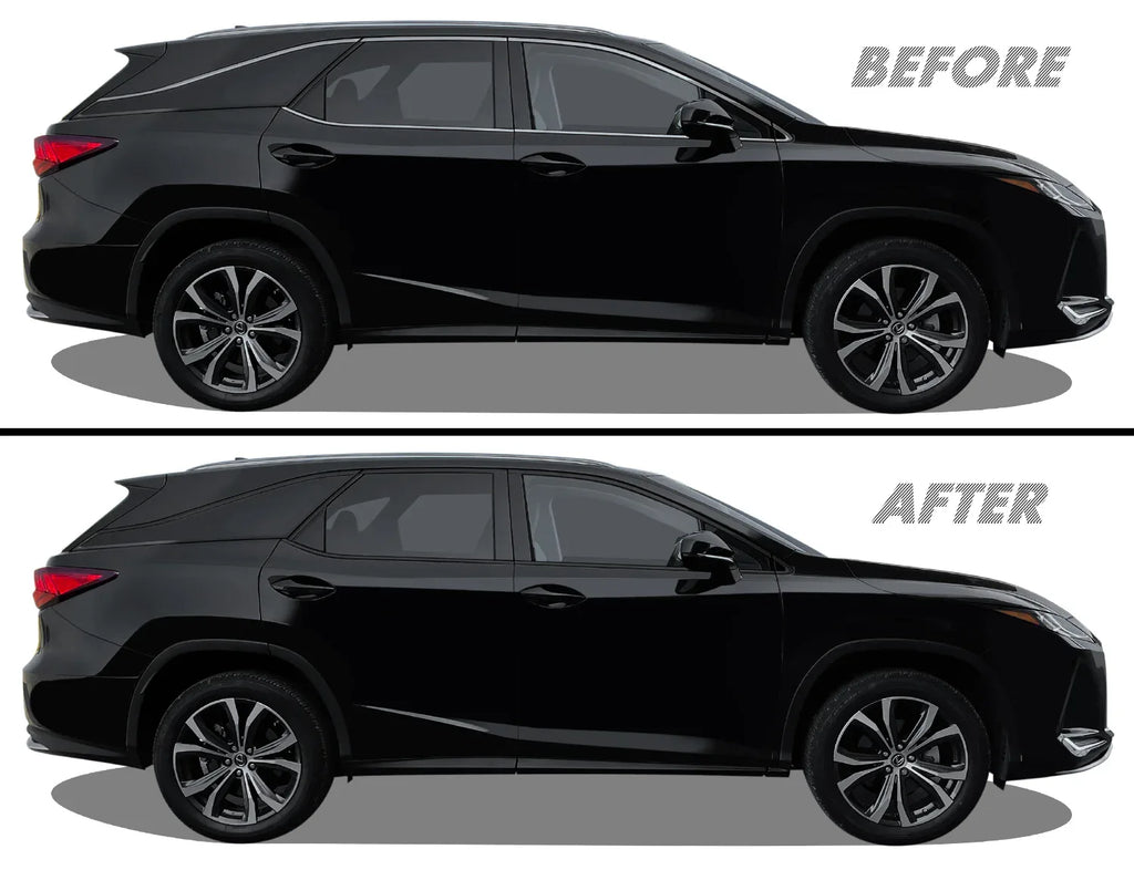 2018-2022 Lexus RX L | Window Trim Chrome Delete PreCut Vinyl Wrap