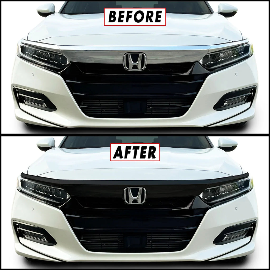 2018-2020 Honda Accord | Front Grill Trim Chrome Delete PreCut Vinyl Wrap