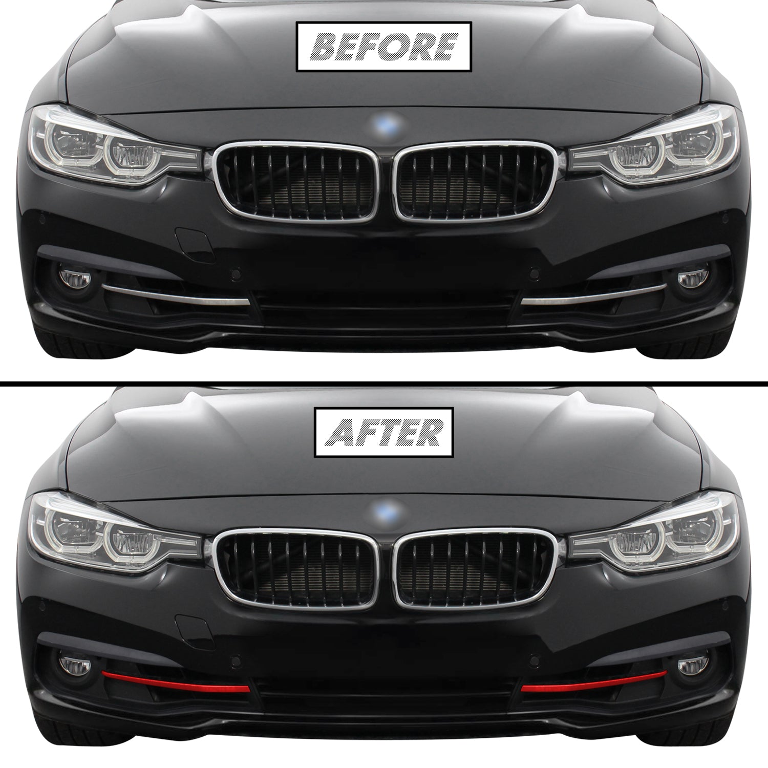 Chrome Delete Vinyl Overlay fitting the 2017-2023 BMW 5 Series