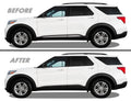 2020-2023 Ford Explorer | Door Molding Trim Chrome Delete PreCut Vinyl Wrap