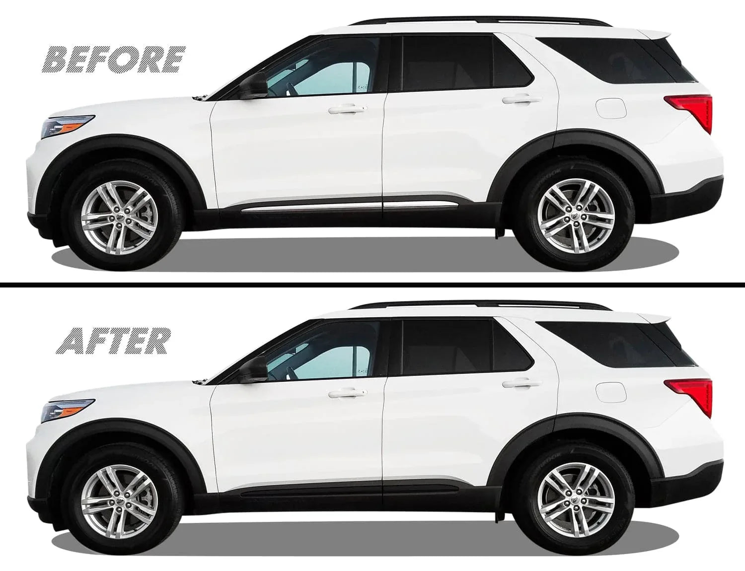 2020-2023 Ford Explorer | Door Molding Trim Chrome Delete PreCut Vinyl Wrap