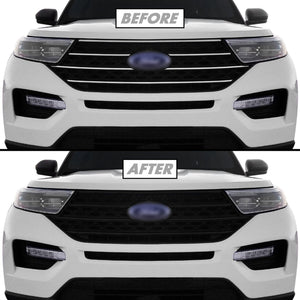 2020-2023 Ford Explorer | Front Grill Trim Chrome Delete PreCut Vinyl Wrap