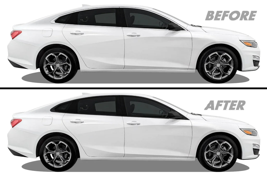 2019-2025 Chevrolet Malibu | Window Trim Chrome Delete PreCut Vinyl Wrap