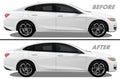 2019-2025 Chevrolet Malibu | Window Trim Chrome Delete PreCut Vinyl Wrap