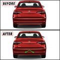 2019-2021 Volkswagen Jetta | Rear Bumper Diffuser Trim Chrome Delete PreCut Vinyl Wrap