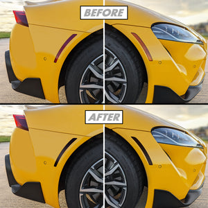 2020-2023 Toyota Supra | Front & Rear Side Markers PreCut Tint Overlays