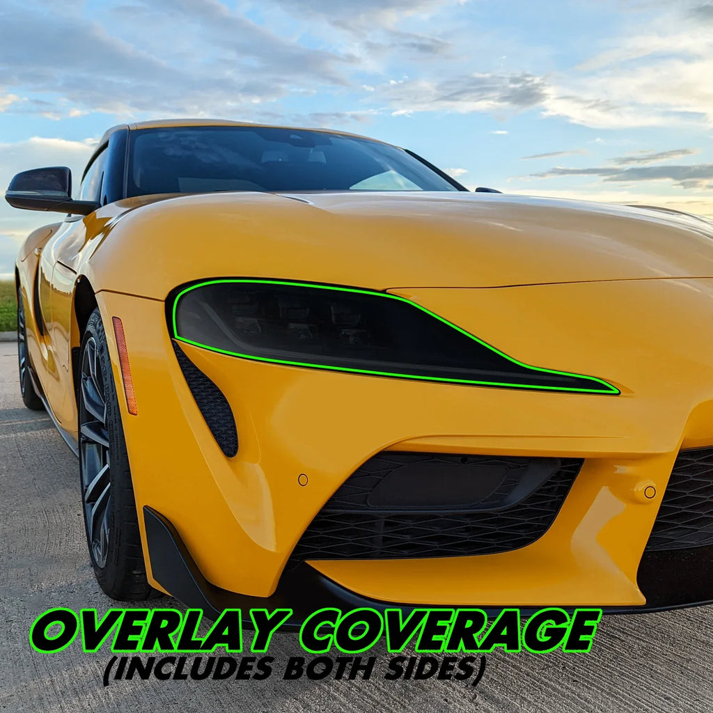 2020-2023 Toyota Supra | Headlight PreCut Tint Overlays