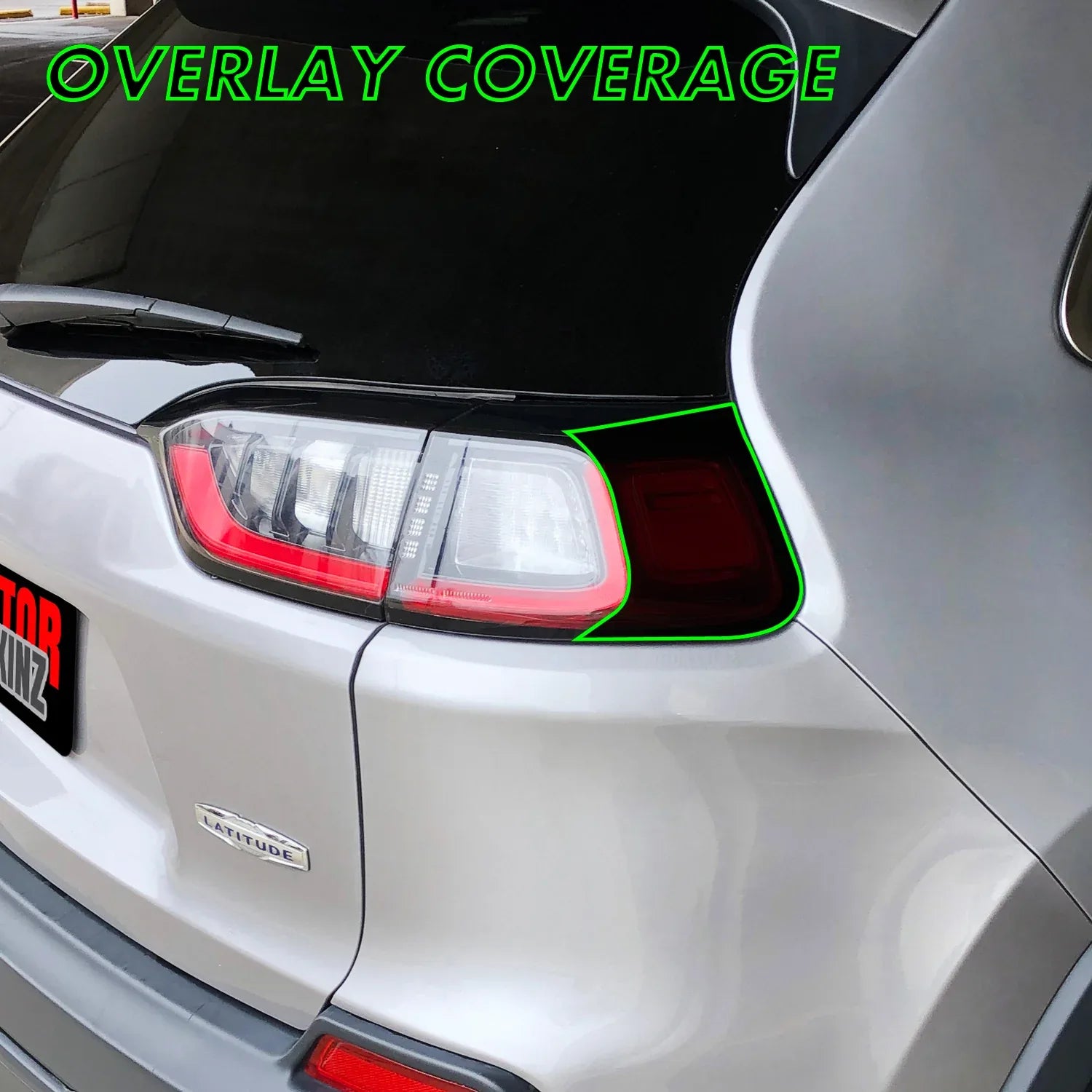 2019-2023 Jeep Cherokee | Tail Light Side Marker PreCut Tint Overlays