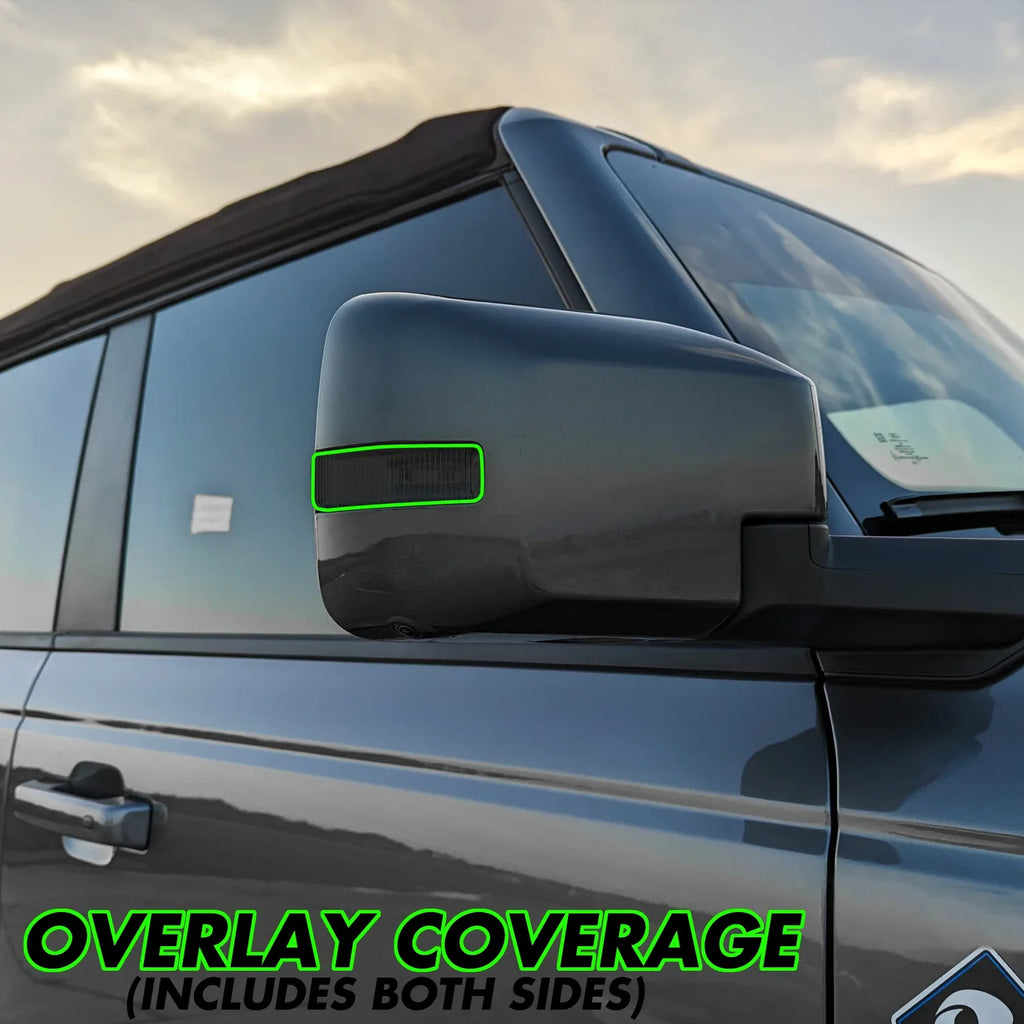 2021-2023 Ford Bronco | Mirror Turn Signal PreCut Tint Overlays