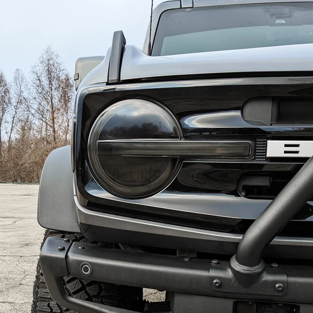 2021-2023 Ford Bronco | Headlight PreCut Tint Overlays