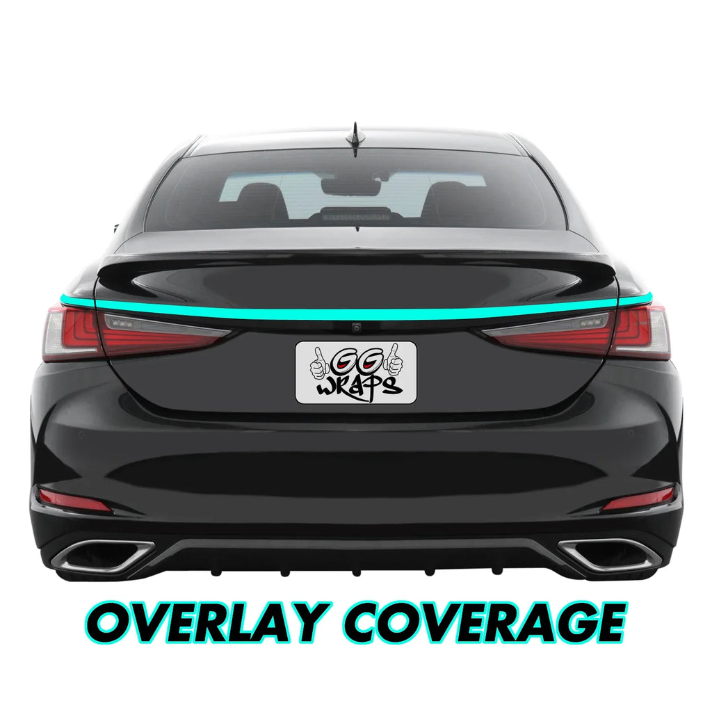 2019-2023 Lexus ES | Rear Trunk Trim Chrome Delete PreCut Vinyl Wrap