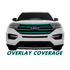 2020-2023 Ford Explorer | Front Grill Trim Chrome Delete PreCut Vinyl Wrap