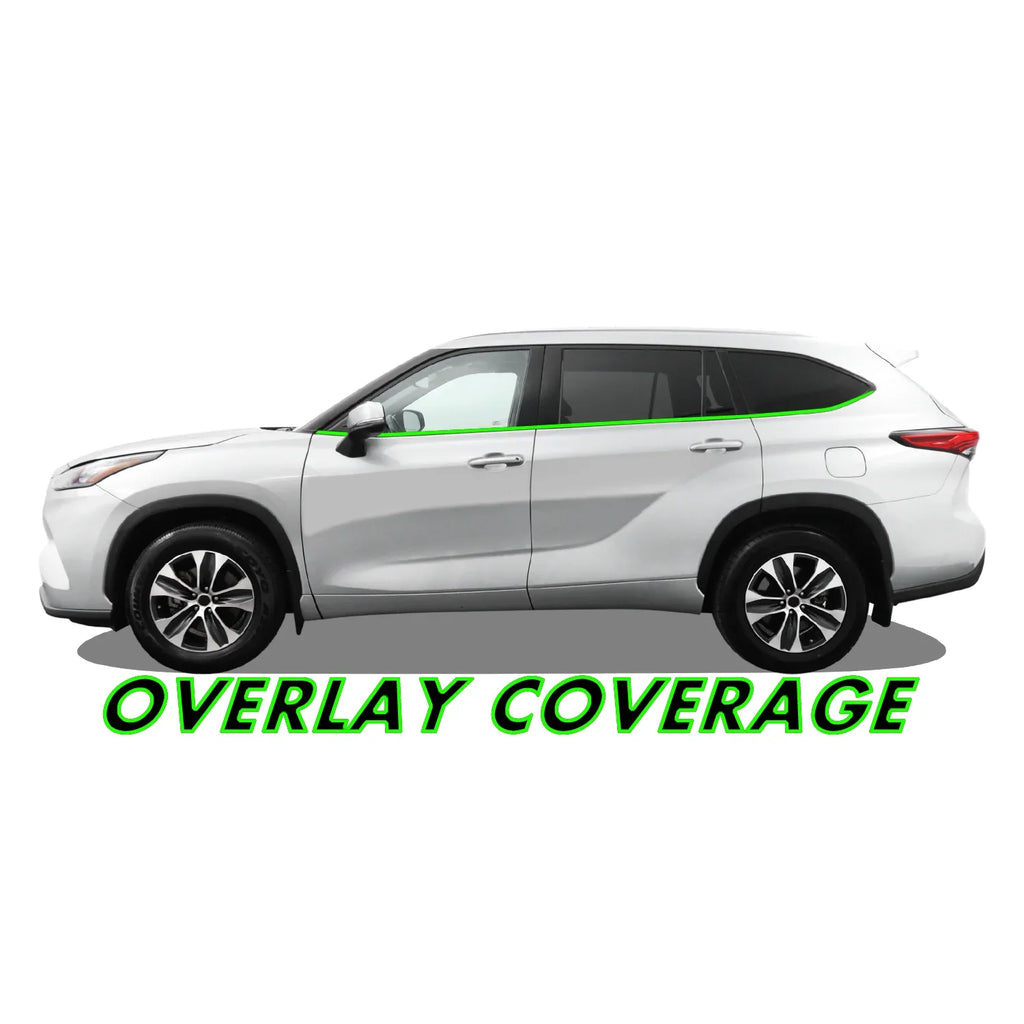2020-2023 Toyota Highlander | Window Trim Chrome Delete PreCut Vinyl Wrap