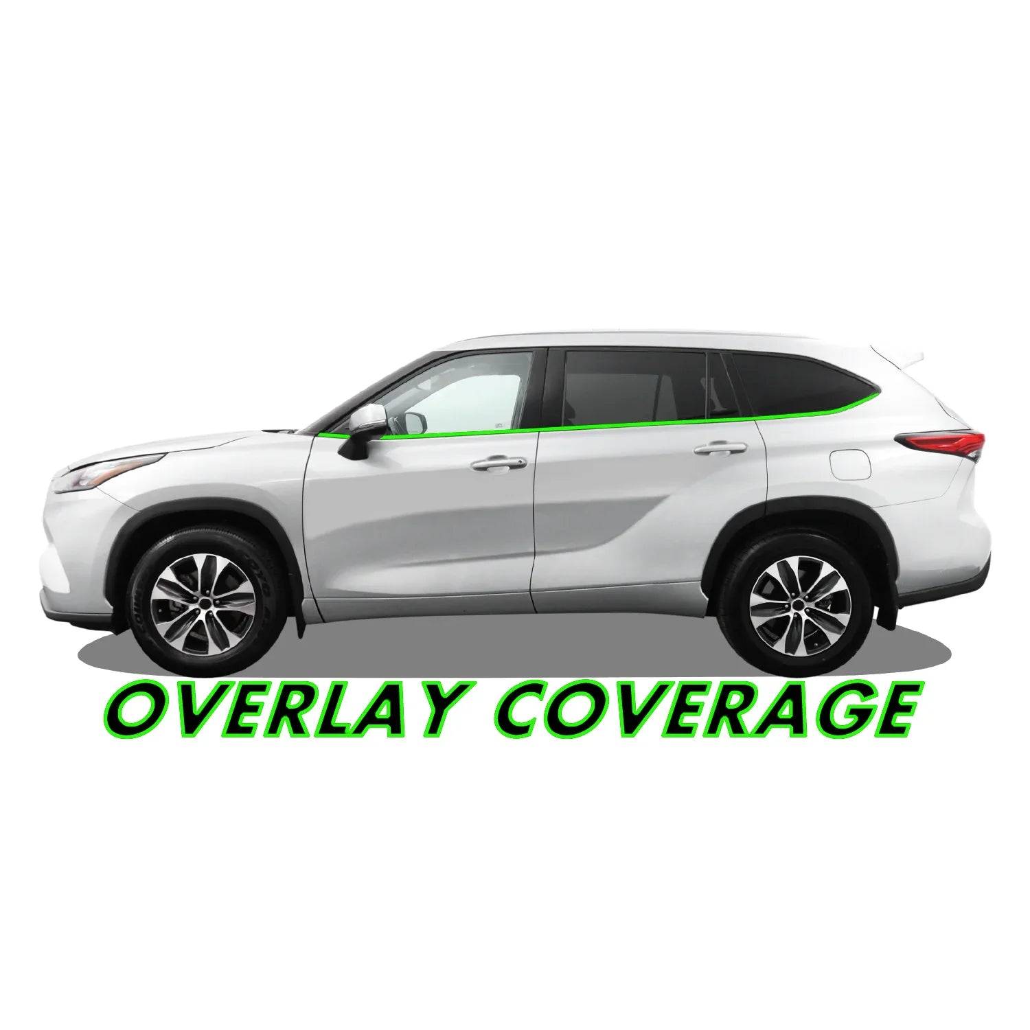 2020-2023 Toyota Highlander | Window Trim Chrome Delete PreCut Vinyl Wrap