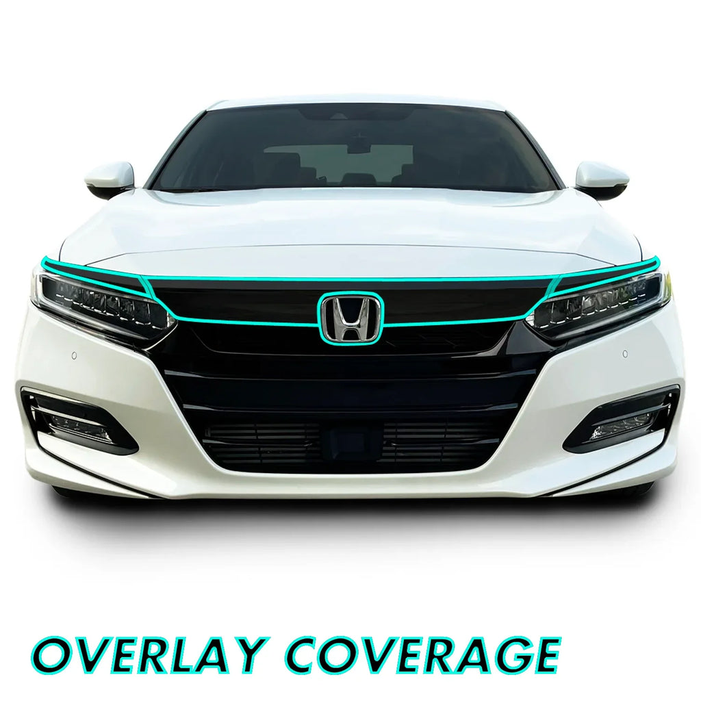 2018-2020 Honda Accord | Front Grill Trim Chrome Delete PreCut Vinyl Wrap