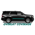 2015-2020 GMC Yukon Denali | Door Molding Trim Chrome Delete PreCut Vinyl Wrap
