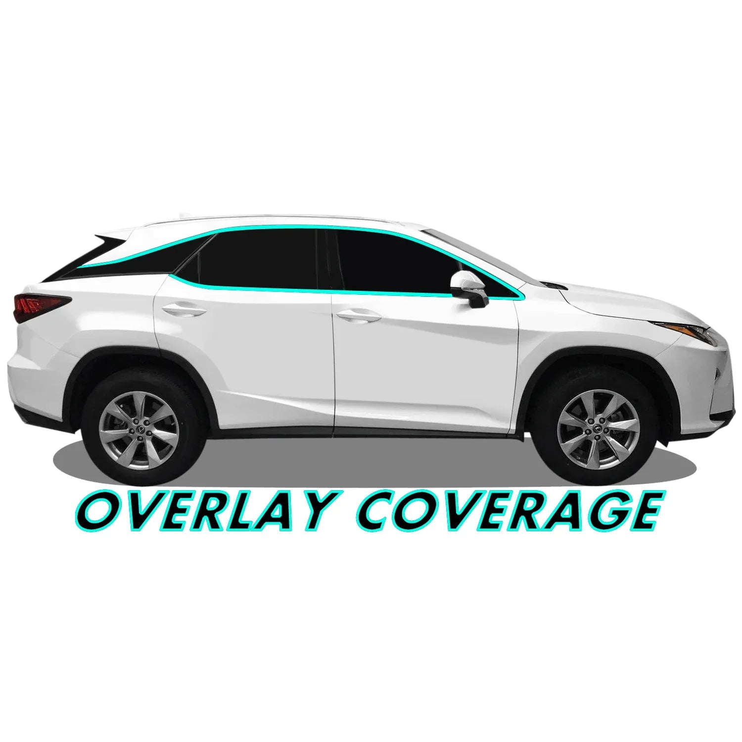 2016-2022 Lexus RX | Window Trim Chrome Delete PreCut Vinyl Wrap