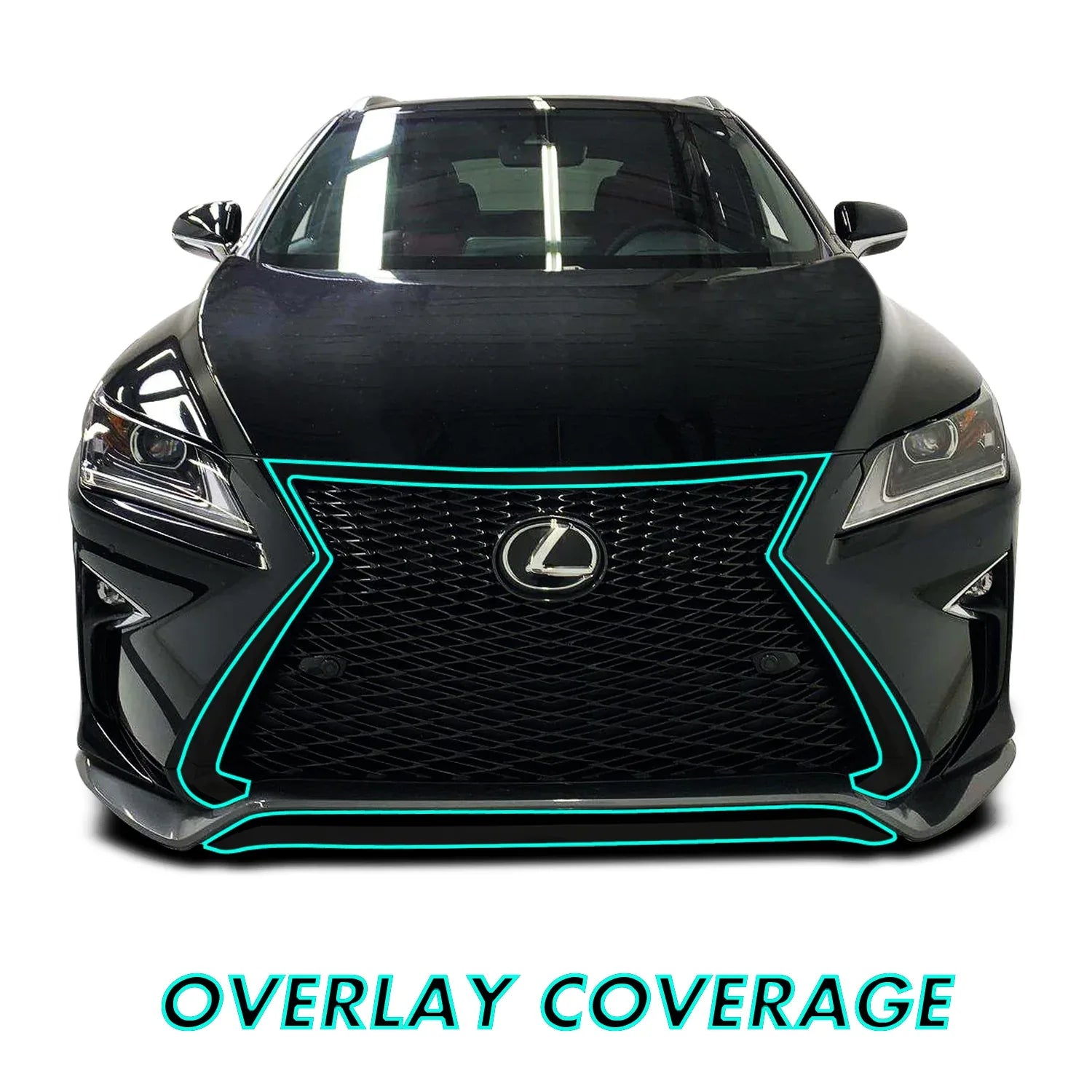 2016-2019 Lexus RX F Sport | Front Grill Trim Chrome Delete PreCut Vinyl Wrap