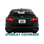 2016-2019 Nissan Sentra | Rear Trunk Trim Chrome Delete PreCut Vinyl Wrap
