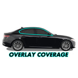 2017-2023 Alfa Romero Giulia | Window Trim Chrome Delete PreCut Vinyl Wrap