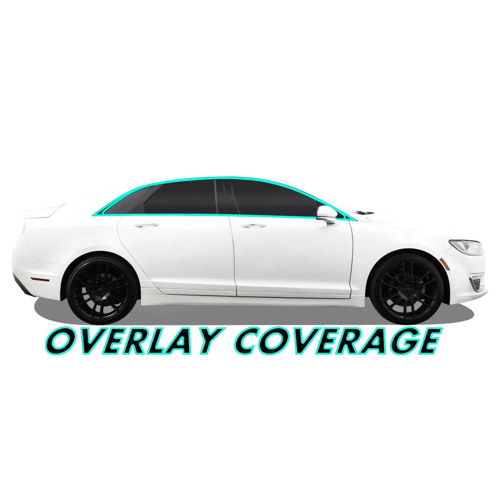 2013-2020 Lincoln MKZ | Window Trim Chrome Delete PreCut Vinyl Wrap