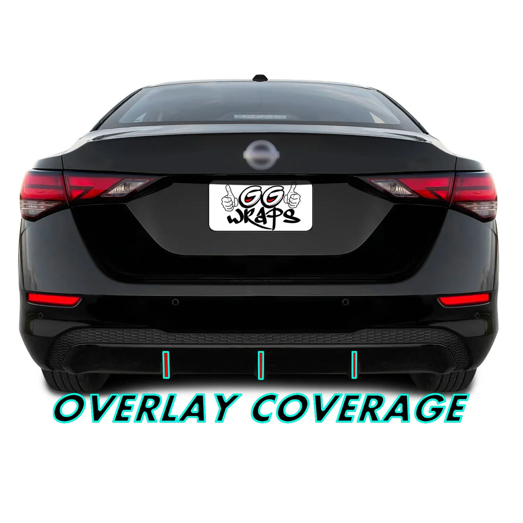 2020-2023 Nissan Sentra | Rear Bumper Diffuser Accent PreCut Vinyl Wrap