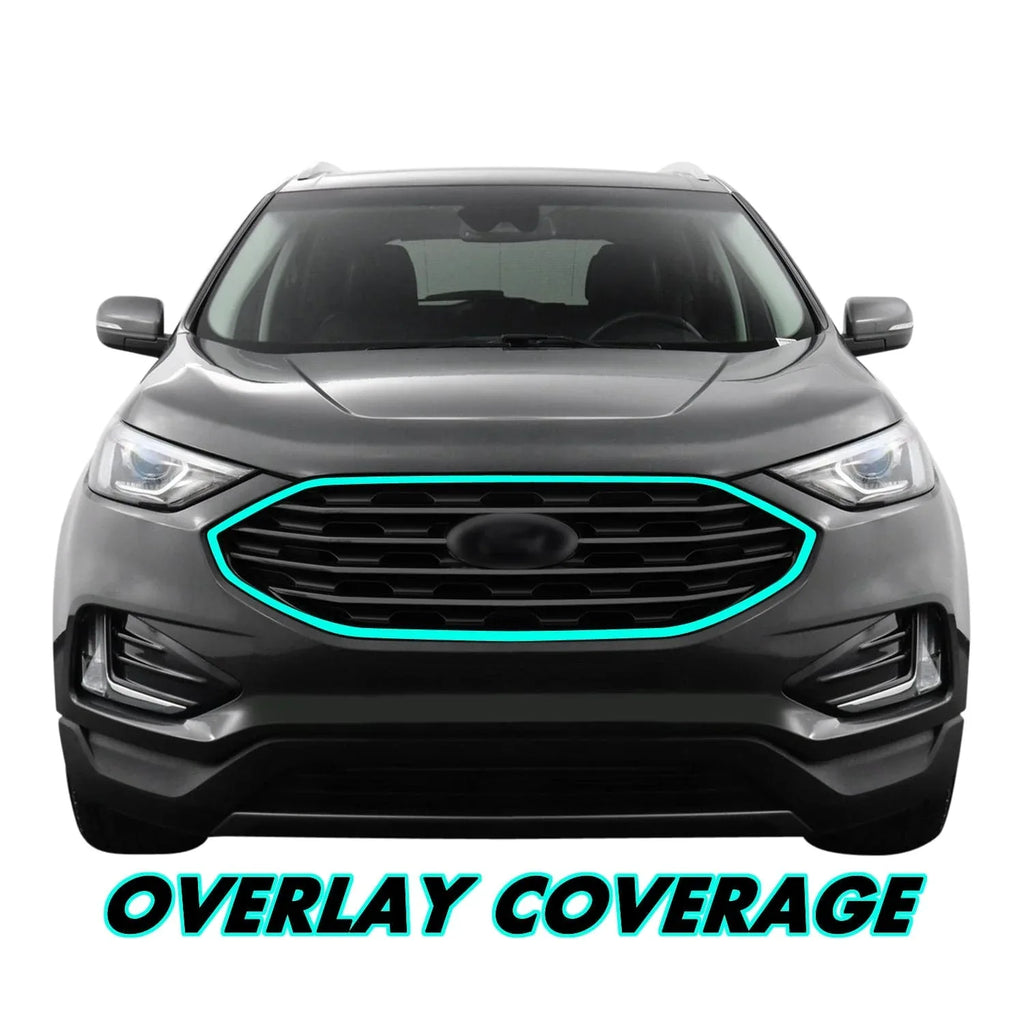 2019-2024 Ford Edge | Front Grill Trim Chrome Delete PreCut Vinyl Wrap