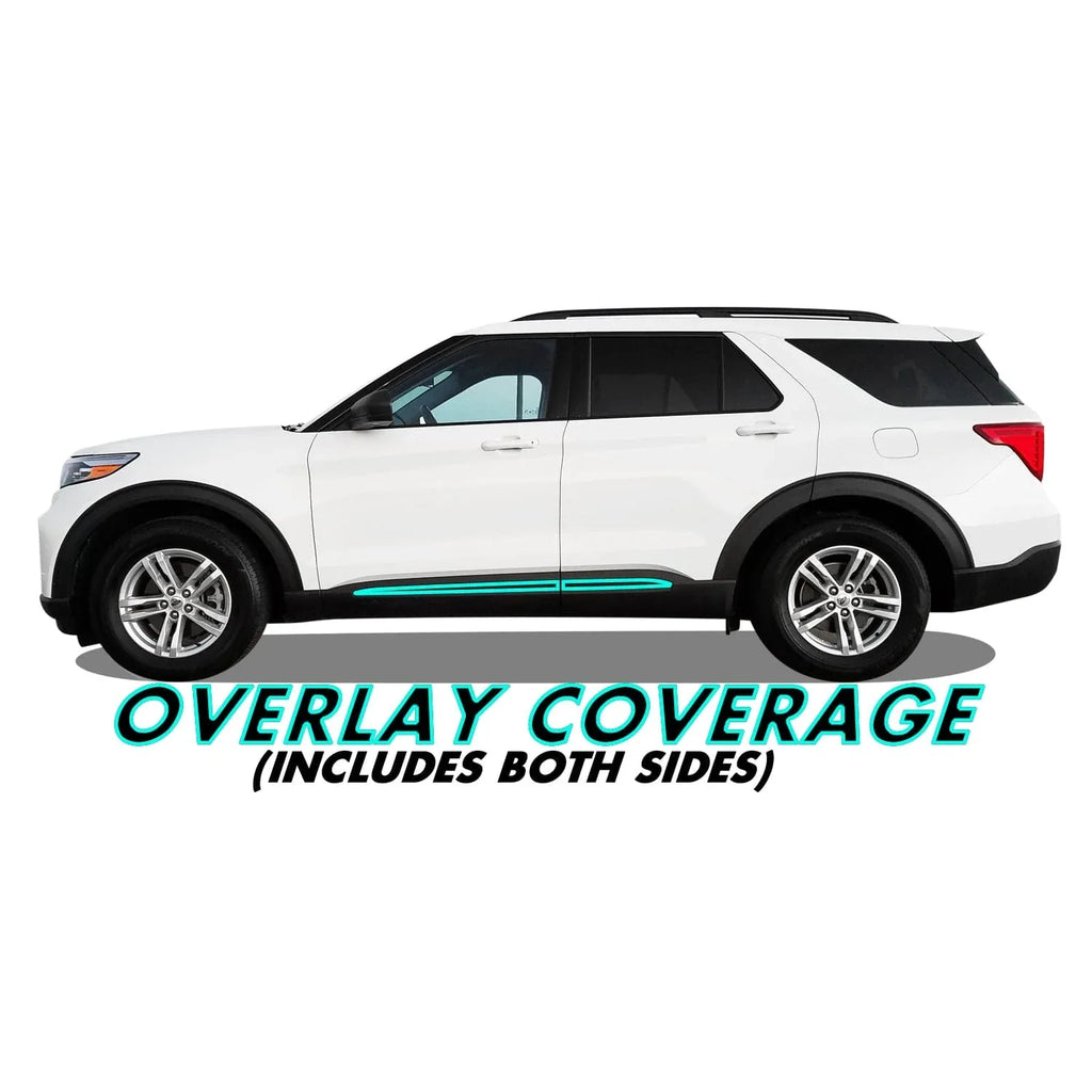 2020-2023 Ford Explorer | Door Molding Trim Chrome Delete PreCut Vinyl Wrap