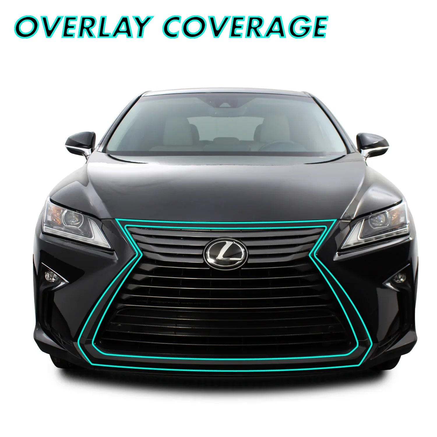 2016-2019 Lexus RX | Front Grill Trim Chrome Delete PreCut Vinyl Wrap