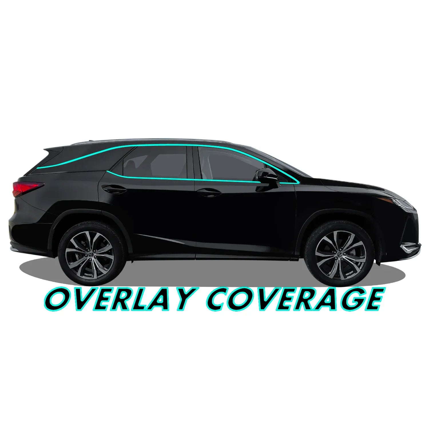 2018-2022 Lexus RX L | Window Trim Chrome Delete PreCut Vinyl Wrap
